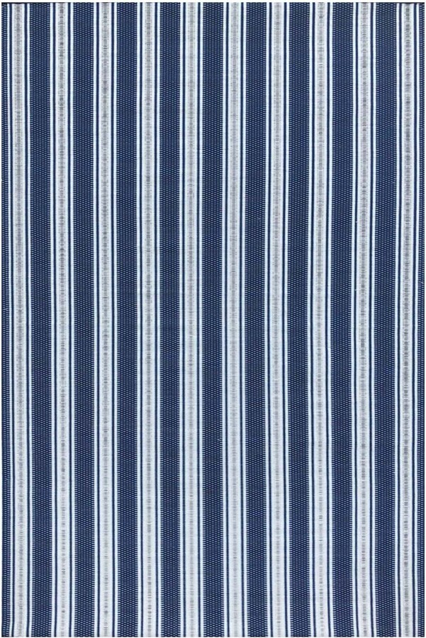 Mad Mats Vertical Stripe Blue & White Rug