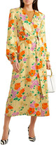Thumbnail for your product : Dries Van Noten Floral-jacquard Midi Wrap Dress