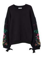 MANGO Floral embroidered sweatshirt