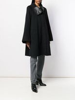 Thumbnail for your product : Jean Paul Gaultier Pre-Owned 1990's asymmetric collar A-line coat