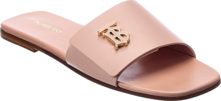 Burberry Monogram Motif Leather Sandal - ShopStyle