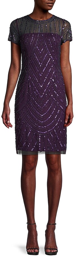 Adrianna Papell Beaded Sheath Dress | Shop the world's largest 
