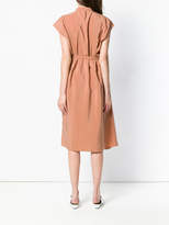 Thumbnail for your product : Lemaire belted cap sleeve dress