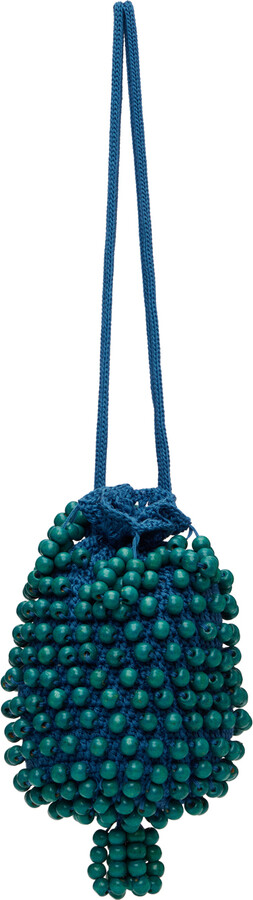 Bode Blue Beaded Pouch - ShopStyle Clutches