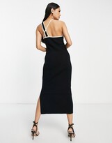 Thumbnail for your product : C/Meo Outcome keyhole knit midi dress in black