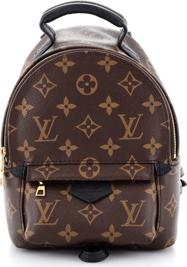Louis Vuitton Palm Springs Backpack LV Match Monogram Jacquard Velvet Mini  Blue 23048421