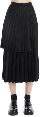 Noir Kei Ninomiya Pleated Layered Skirt