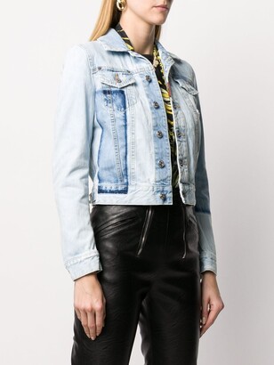 DSQUARED2 Patch Cropped Denim Jacket