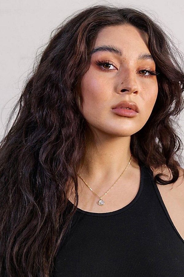 Ana Luisa Mei Moon Pendant in Gold
