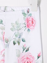 Thumbnail for your product : MonnaLisa Floral-Print Cotton Leggings