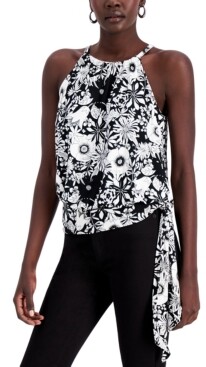 INC International Concepts Printed Halter Top, Created for Macy's