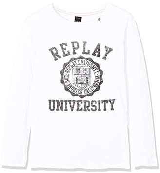 Replay Boy's SB7101.051.20994 T-Shirt, (Optical White 001)