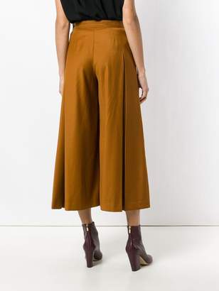 Chalayan pleated flare trousers