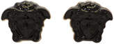 Versace Black Mini Medusa Earrings 