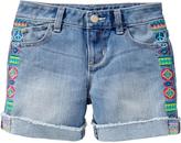 Thumbnail for your product : Old Navy Girls Embroidered Denim Cut-Offs