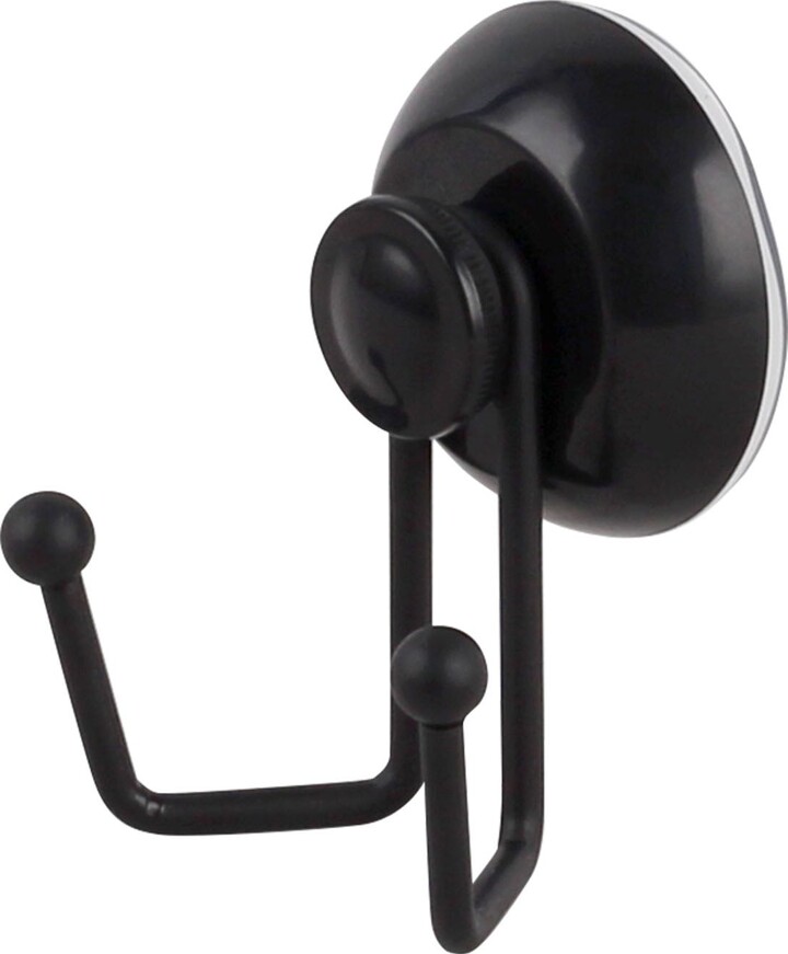 Dunelm Wire Suction Double Hook Black Black ShopStyle Bath Accessories