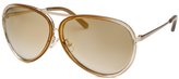 Thumbnail for your product : Calvin Klein Women's Aviator Gold Sunglasses