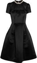 Thumbnail for your product : Lulu & Co Embellished brushed-satin dress