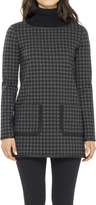 Thumbnail for your product : Max Studio Plaid Doubleknit Tunic With Contrast Binding