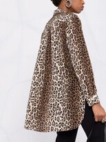 Thumbnail for your product : Antonelli Leopard-Print Silk Shirt