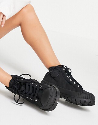 Palladium Pallashock mid rise ankle boots in black ShopStyle