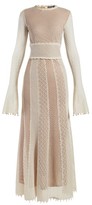 Thumbnail for your product : Alexander McQueen Faux-pearl Trimmed Macrame-lace Gown - Ivory Multi