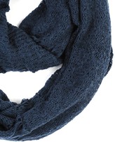 Thumbnail for your product : Paula Bianco Frayed Infinity Scarf in Dark Denim