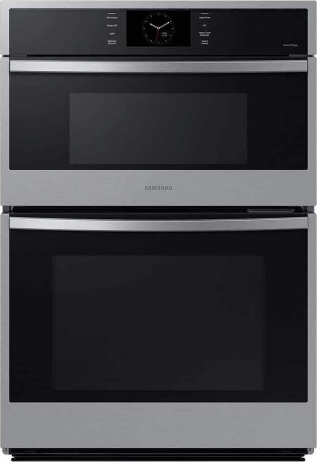 30 cu. ft. Electric Wall Oven and Microwave Combo in Stainless Steel with Steam Cook