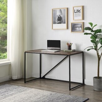 Industrial Style Wooden Desk Computer Desk Home Office Desk Rustic