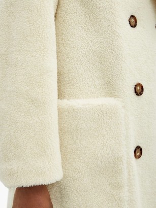 Burberry Selby Double-breasted Wool-blend Fleece Coat - Ivory