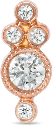 Maria Tash 18-karat Rose Gold Diamond Earring