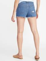 Thumbnail for your product : Old Navy Mid-Rise Distressed Boyfriend Denim Cut-Offs for Women - 3-inch inseam