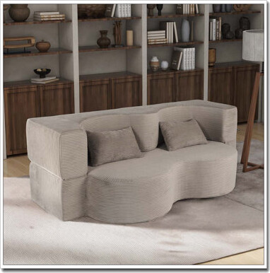 Latitude Run 75 Inch Folding Boneless Couch Convertible Compressed Sleeper Sofabed Memory Foam