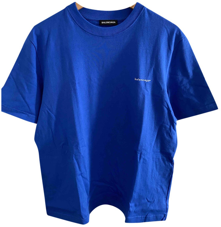 blue balenciaga shirt