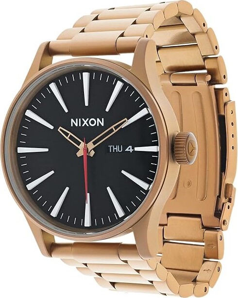 Nixon Sentry SS Men's Watches Bronze/Black, Stainless Steel