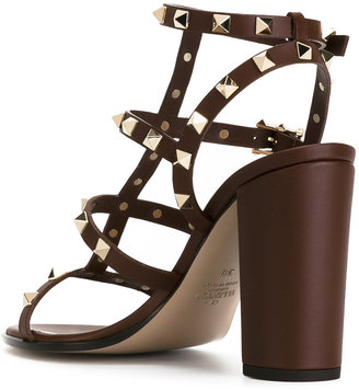 Valentino Garavani 14092 Valentino 'Rockstud' strap sandals - women - Calf Leather/Leather - 36
