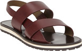 Thumbnail for your product : Sartore Asymmetrical-Strap Slingback Flat Sandals