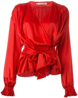 Christian Dior Pre-Owned wrap blouse