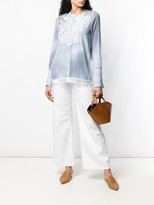 Thumbnail for your product : Ermanno Scervino Embroidered Striped Shirt