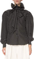 Thumbnail for your product : Marc Jacobs Polka-Dot High-Collar Blouse