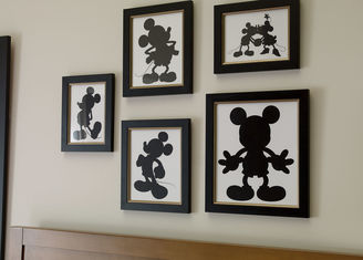 Ethan Allen Mickey Mouse and Minnie Mouse Silhouette II