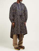 Thumbnail for your product : Undercover Floral-print Hooded Cotton Parka - Womens - Navy Multi