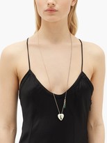 Thumbnail for your product : Saint Laurent Shell-pendant Double-chain Necklace - Gold