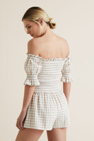 Thumbnail for your product : Seed Heritage Off Shoulder Gingham Top