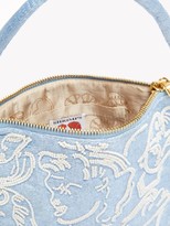 Thumbnail for your product : Shrimps Augusta Bead-embellished Silk Handbag - Blue Multi