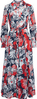 Thumbnail for your product : Rixo Maddison Printed Cotton Midi Shirt Dress