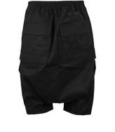 Thumbnail for your product : Rick Owens Black Cotton Cargo Short.