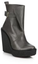Thumbnail for your product : Pierre Hardy Leather Wedge Ankle Boots