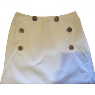Moschino White Cotton Skirt for Women Vintage