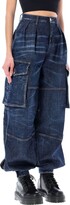 Thumbnail for your product : DSQUARED2 Wide Leg Cargo Denim